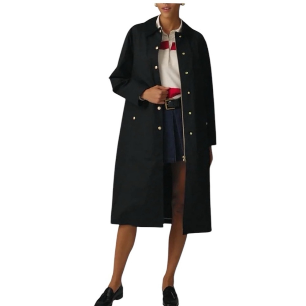 J Crew Collection Long Waxed Barn Jacket Removable Vest Black NWT Size L - Picture 6 of 15